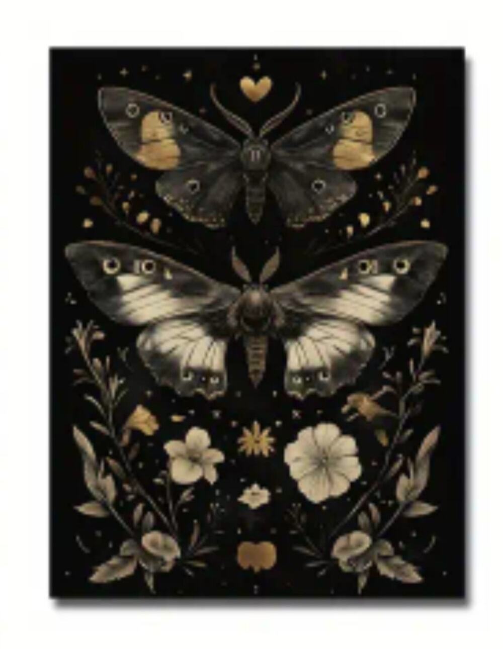 Dark Academia Canvas Art Print 12"×16" Cottagecore Fairycore Witchcore Nature
